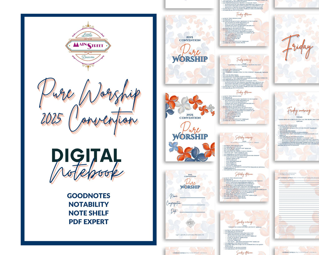 Pure Worship 2025 Convention, Digital Notebooks