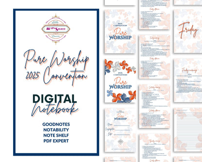 Pure Worship 2025 Convention, Digital Notebooks