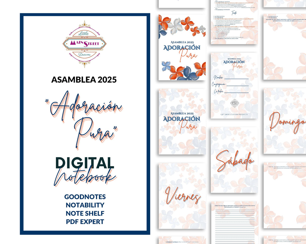 Spanish "Adoración Pura" Convention, Digital Notebook