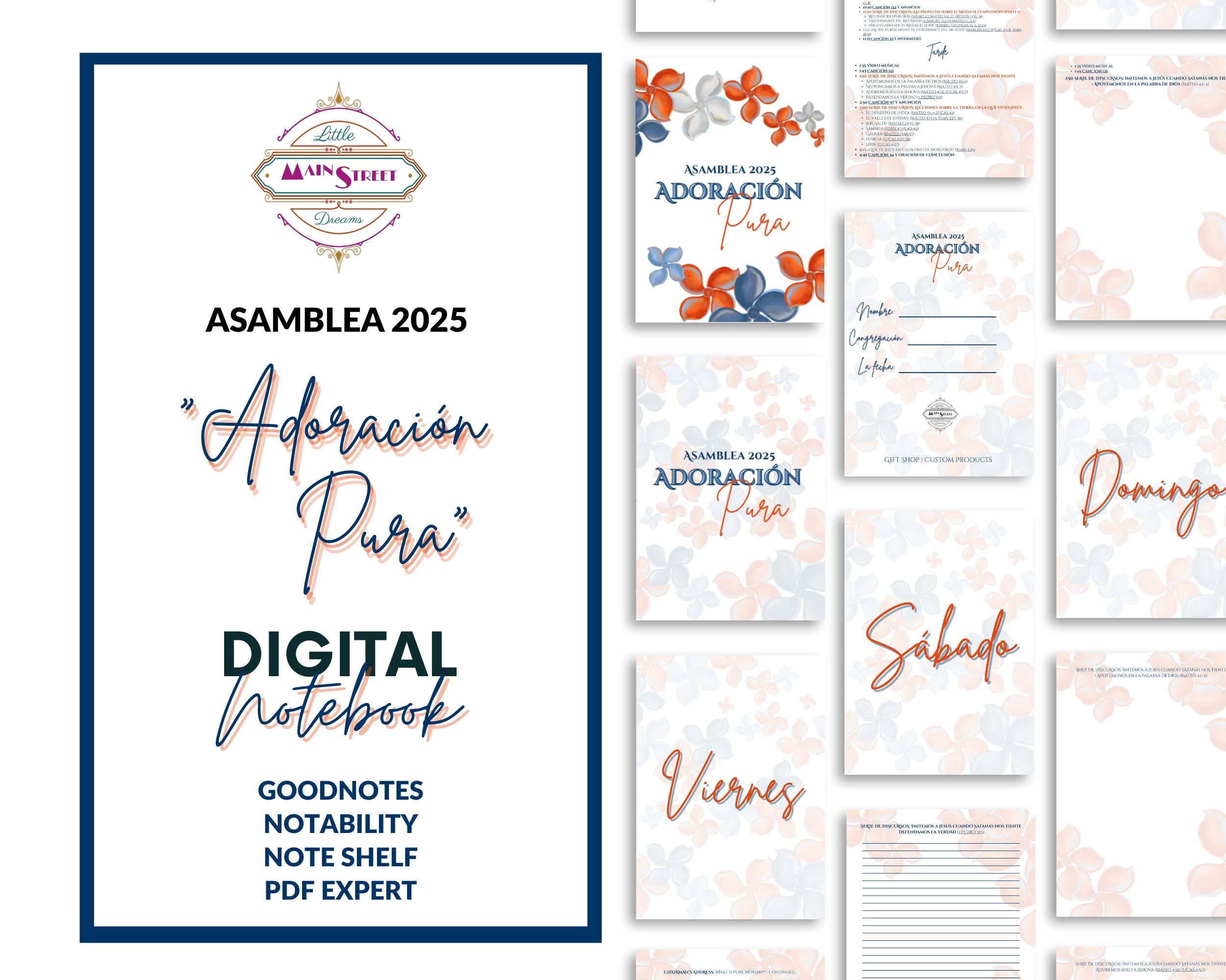 Spanish "Adoración Pura" Convention, Digital Notebook