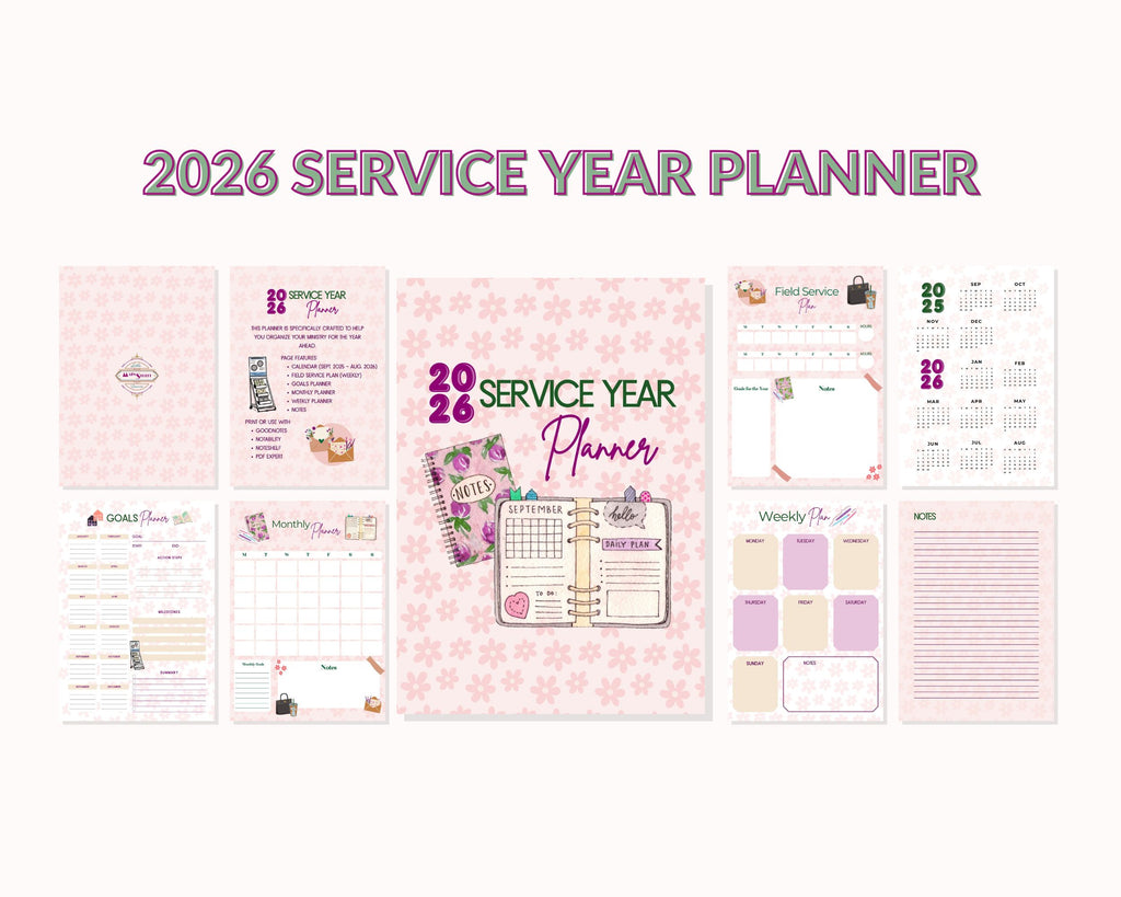 2026 Ministry Planner Digital, JW Service Planner
