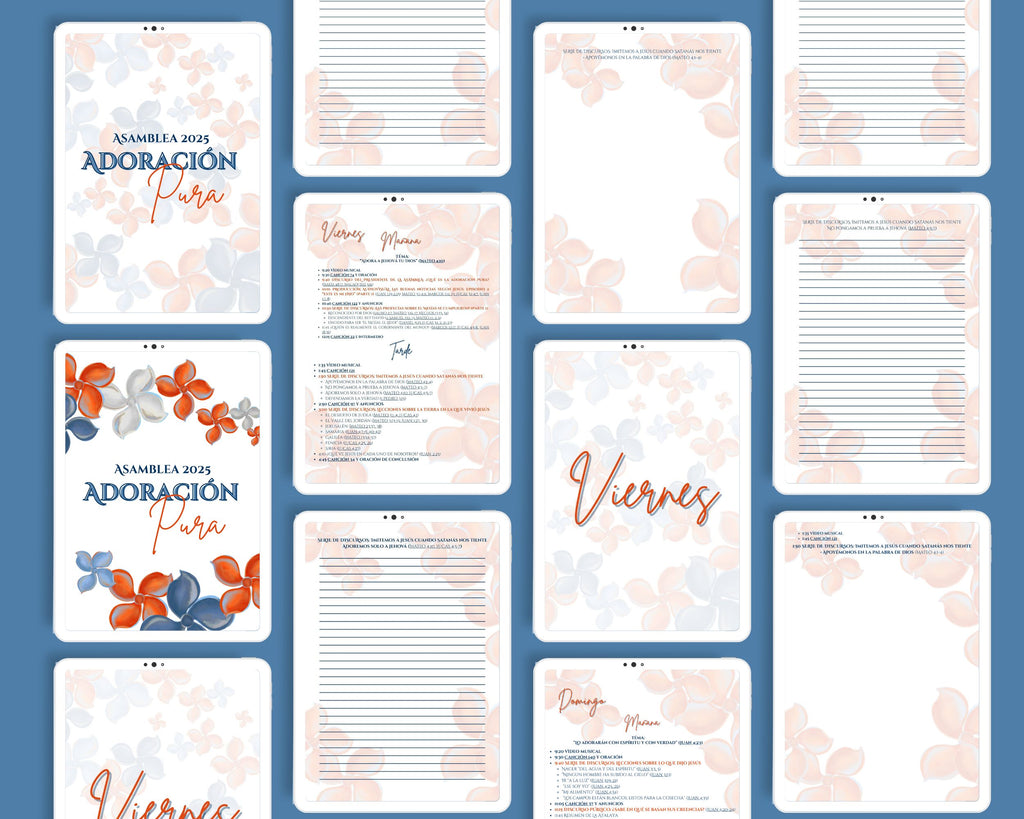 Spanish "Adoración Pura" Convention, Digital Notebook