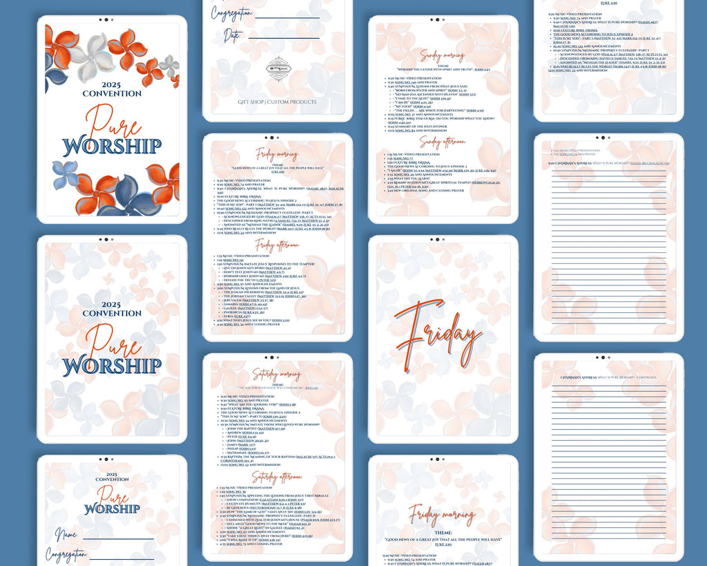 Pure Worship 2025 Convention, Digital Notebooks
