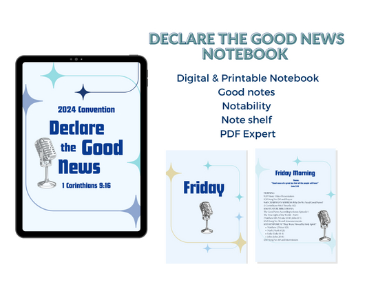 2024 “Declare the Good News” Digital Notebook, Microphone