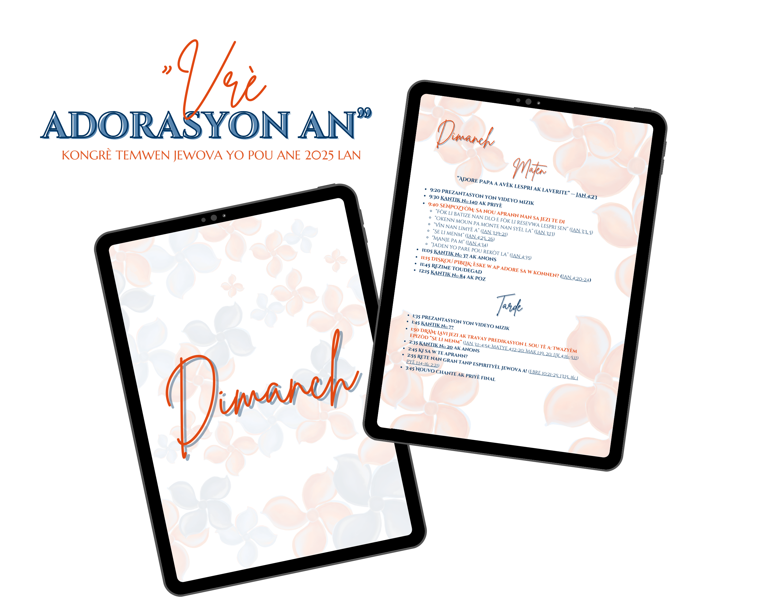 Haitian Creole "Vre Adorasyon an" Convention Digital Notebook