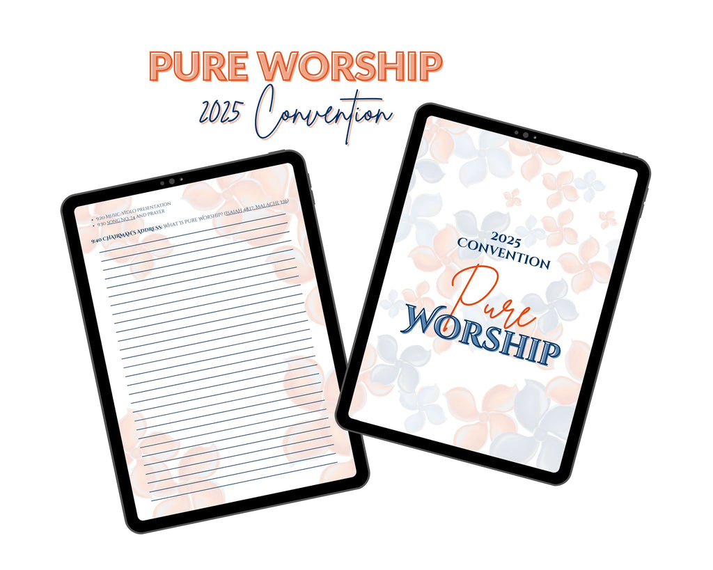 Pure Worship 2025 Convention, Digital Notebooks