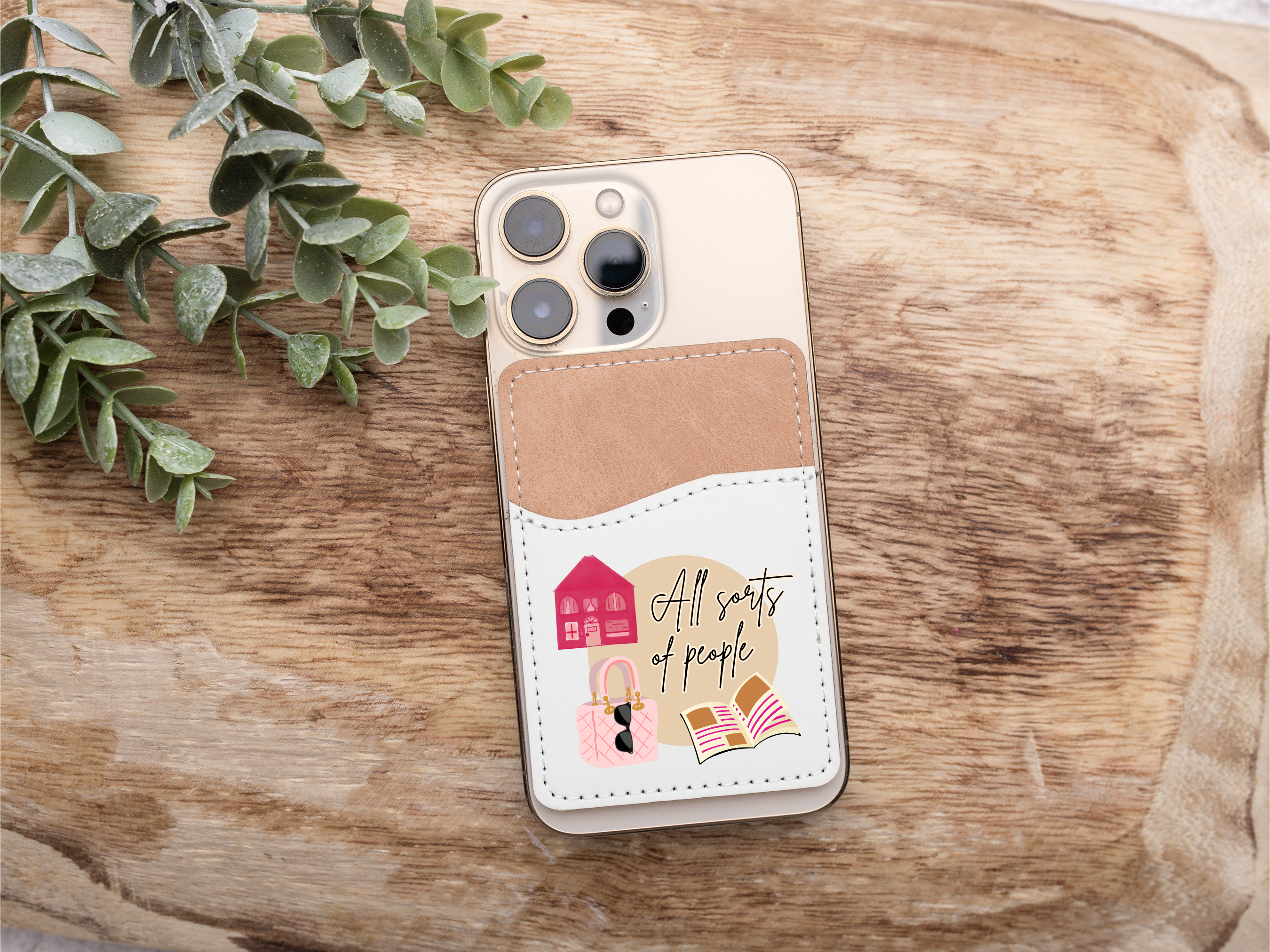 Contact Card Holder, Wallet Case, Stick on