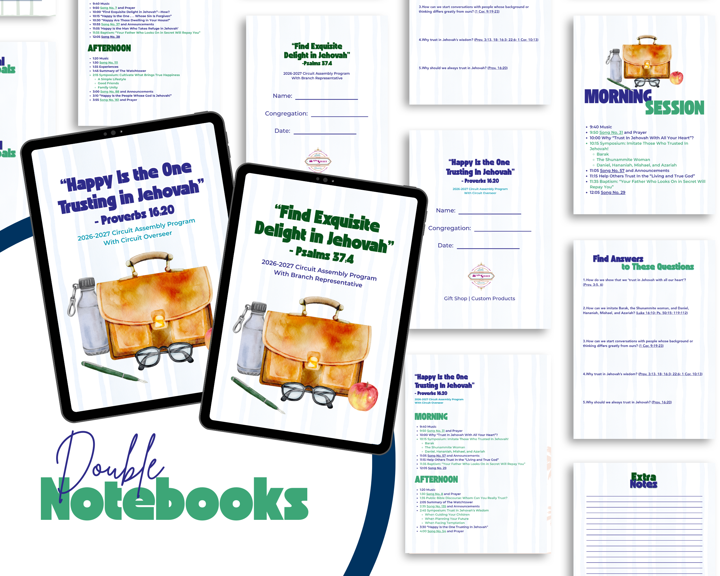 "Men's Edition" - 2026–2027 JW Circuit Assembly Notebook Bundle - Instant Download