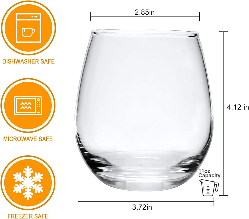 Stemless Wine Glass, Custom