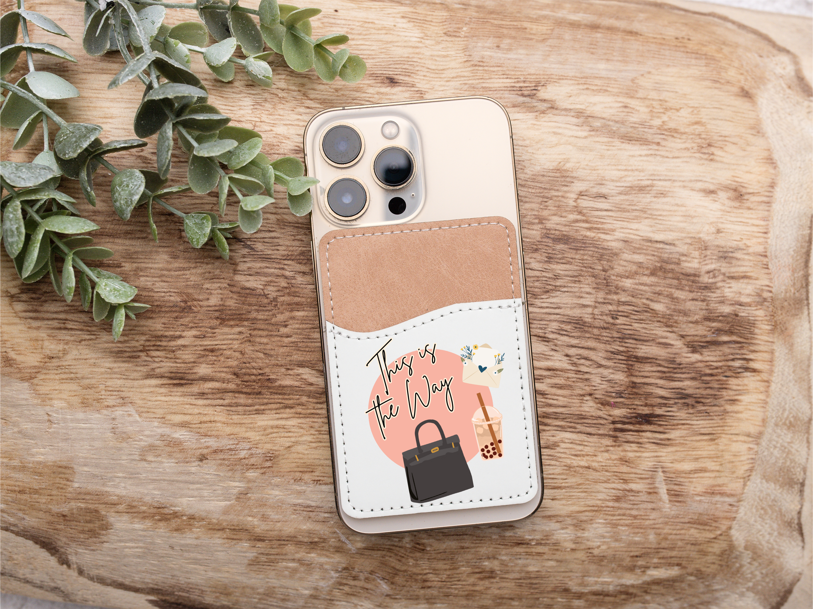 Contact Card Holder, Wallet Case, Stick on