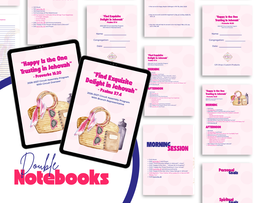 "Women's Edition" - 2026–2027 JW Circuit Assembly Notebook Bundle - Instant Download