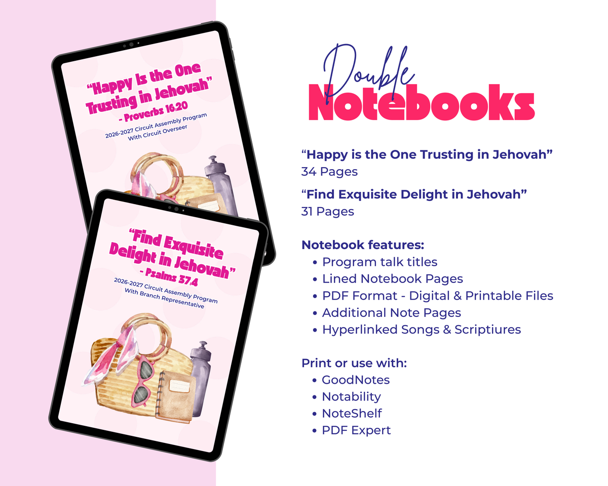 "Women's Edition" - 2026–2027 JW Circuit Assembly Notebook Bundle - Instant Download