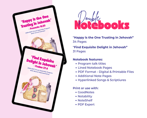 "Women's Edition" - 2026–2027 JW Circuit Assembly Notebook Bundle - Instant Download
