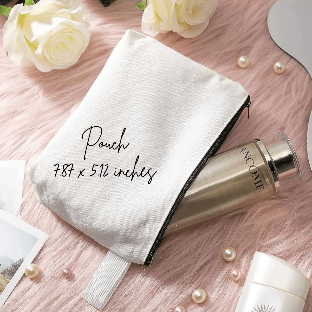 Bridal Tote Bag, Makeup Pouch