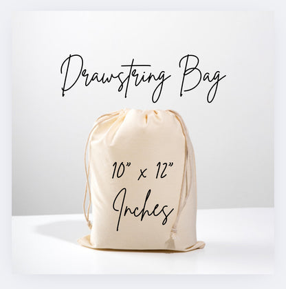 Medium Reusable Drawstring Bags