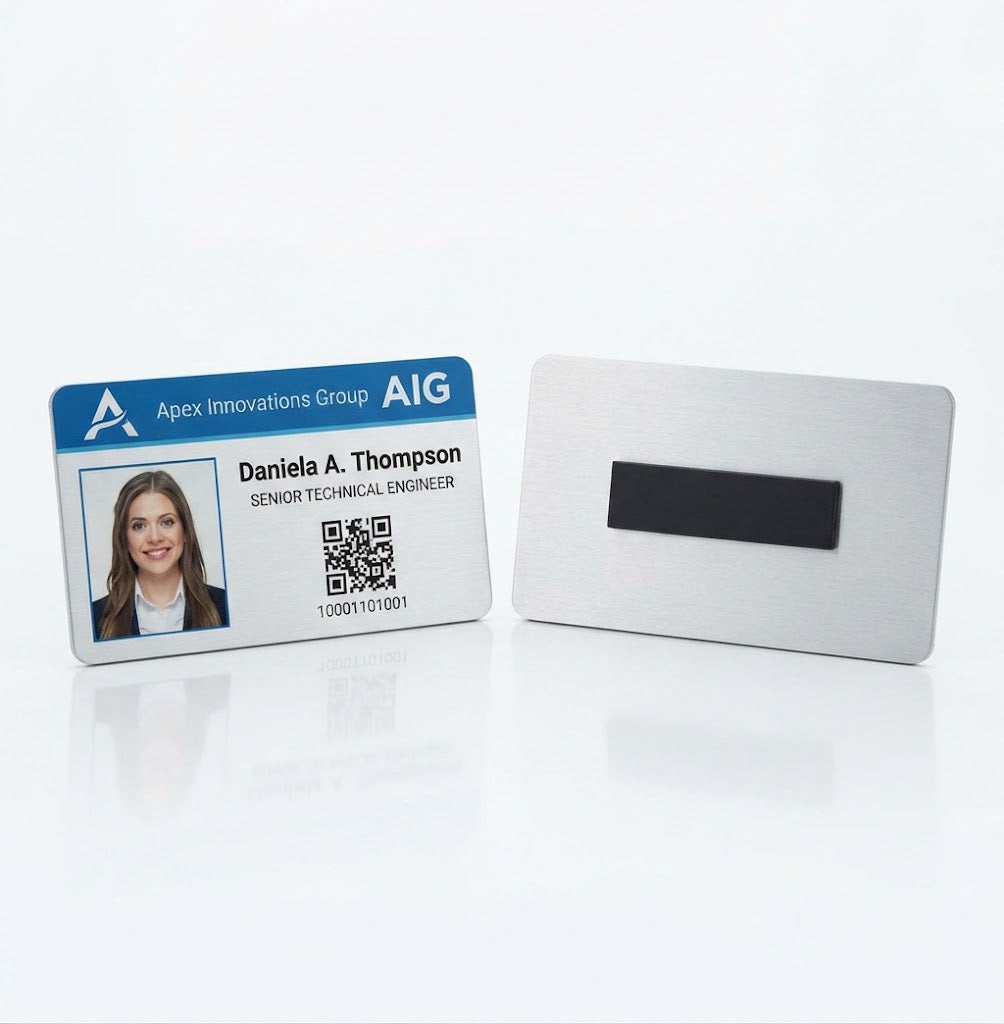 Custom Aluminum Badge, ID Cards