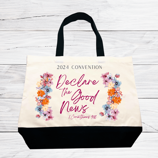 2024 “Declare the Good News” Convention, Canvas Tote Bag