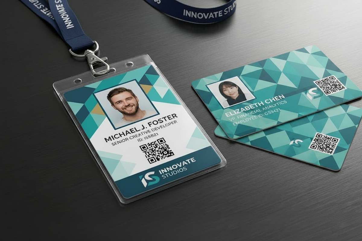 Custom Aluminum Badge, ID Cards