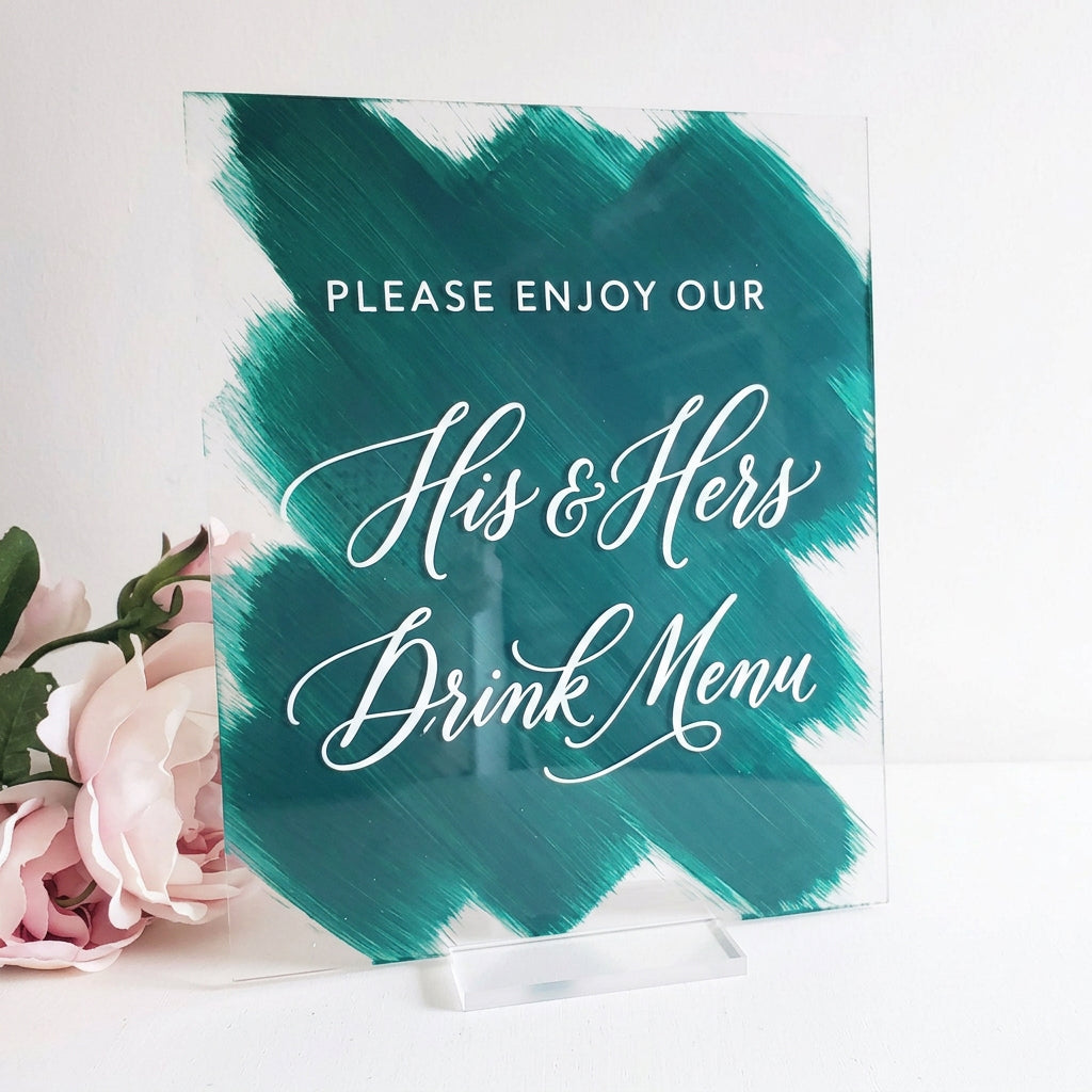 Custom Acrylic Sign — for Weddings, Anniversaries & Special Events