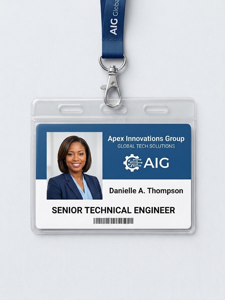 Custom Aluminum Badge, ID Cards
