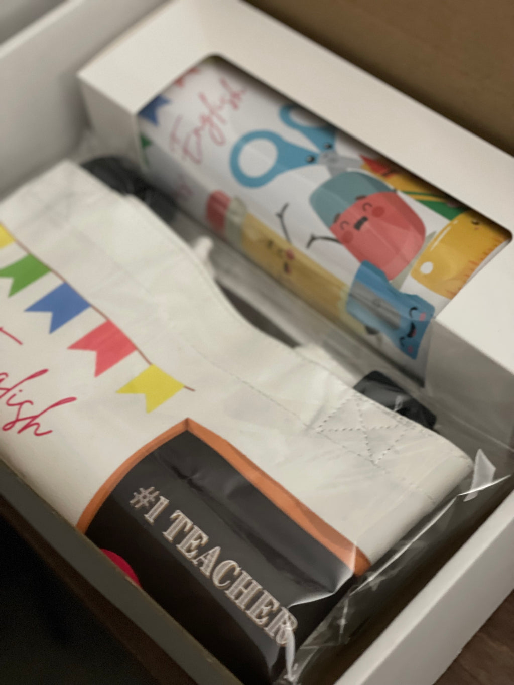 Cute Kawaii School Supplies Tote Bag & Tumbler, Personalized