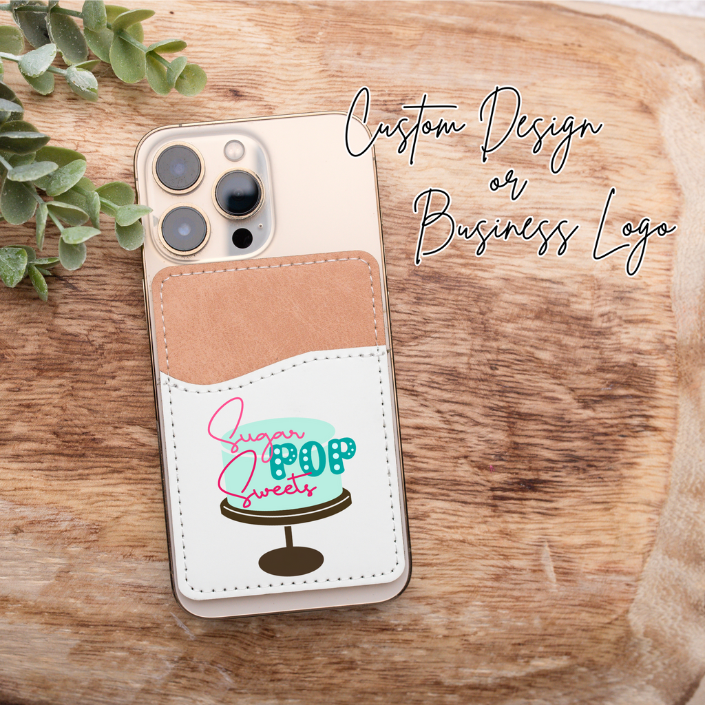 Custom Contact Card Holder, Stick-on