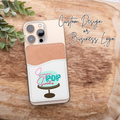 Custom Contact Card Holder, Stick-on