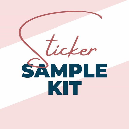 Sample Kit, Easy Peel Vinyl Stickers, Full-Color and Waterproof Little Main Street Dreams, LLC
