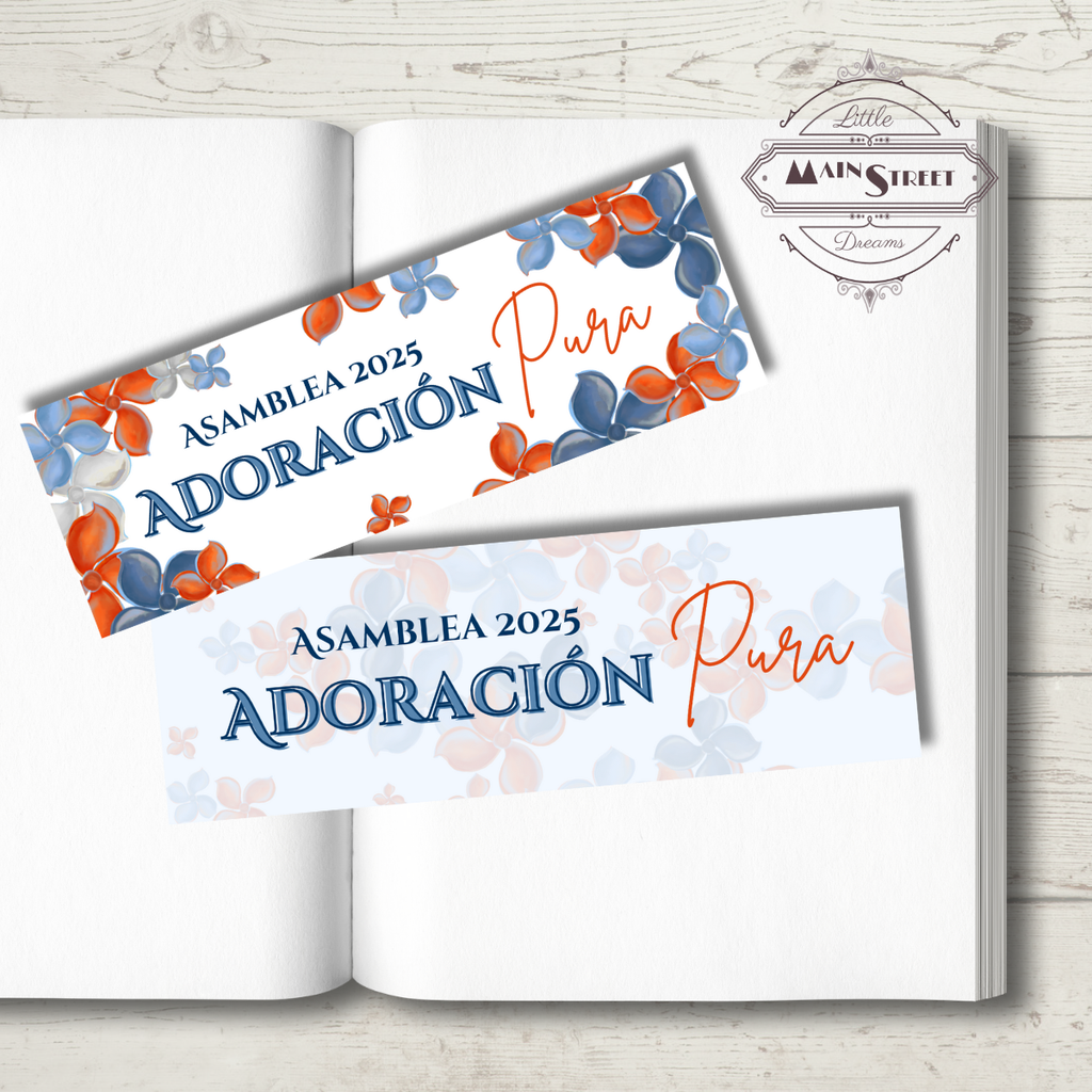 Spanish Pure Worship 2025 Convention, Bookmarks Printable