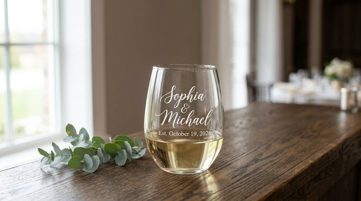 Verre à vin sans pied, Anniversaire, Mariage (cadeau), Mariage (cérémonie)